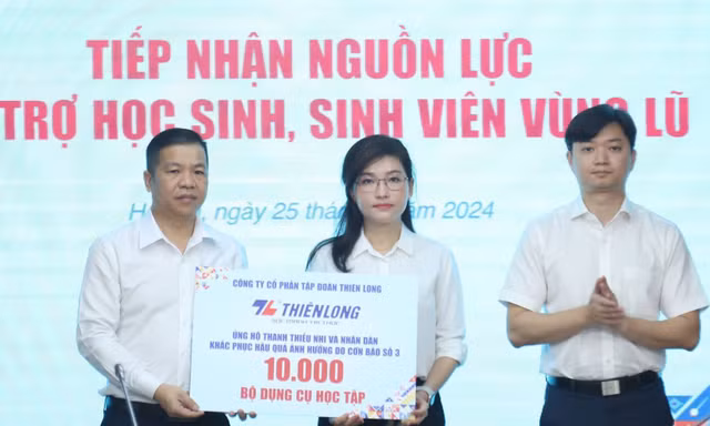 Trung ương Đoàn tiếp nhận nguồn lực hỗ trợ học sinh, sinh viên các tỉnh bị ảnh hưởng do bão số 3