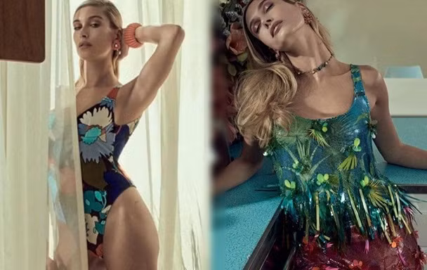 Khoảnh khắc quyến rũ ngỡ ngàng của nàng thơ Hailey Bieber 
