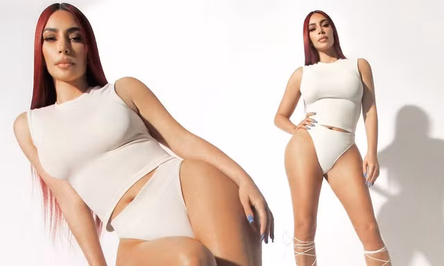 Hình thể săn chắc và 'siêu vòng ba' đẫy đà của Kim Kardashian
