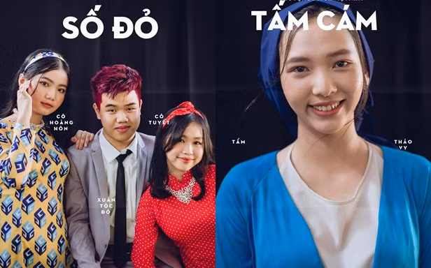 Ảnh kỷ yếu hóa thân thành Chí Phèo, Tấm Cám... cực chất của lớp chuyên Văn