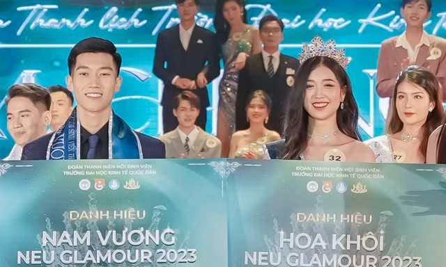 Tìm ra nam vương và hoa khôi Trường Đại học Kinh tế Quốc dân 2023