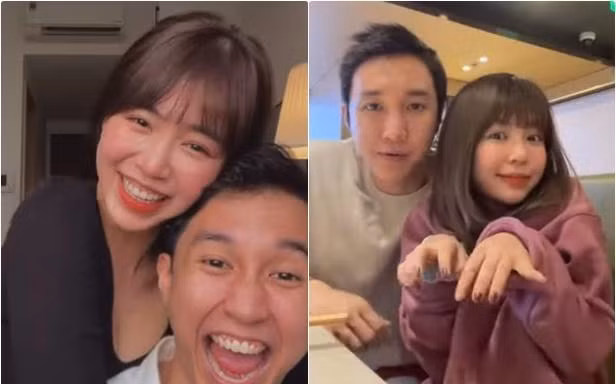 Hot girl Hà thành Mẫn Tiên khoe nhẫn đính hôn, lộ diện người yêu điển trai 