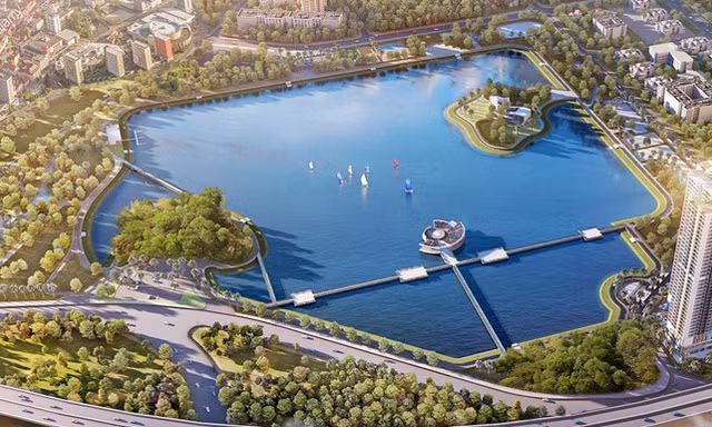 Năm 2020 sẽ hoàn thành Công viên và hồ điều hòa Cầu Giấy