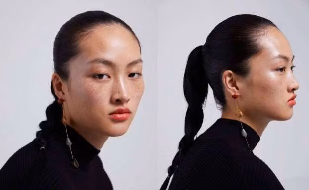 Người mẫu Li Jingwen trong bộ ảnh quảng cáo son môi của Zara.