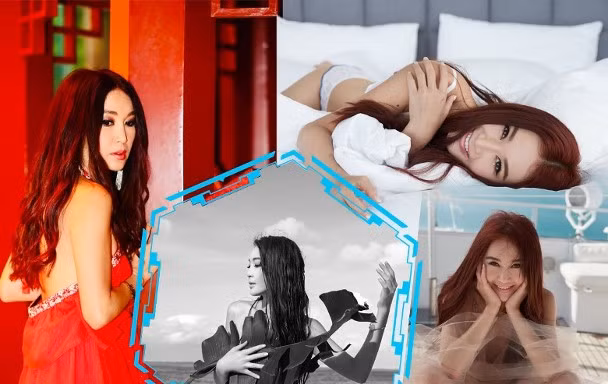 ‘Phan Kim Liên’ Ôn Bích Hà dùng lá chuối, báo che ngực trần tuổi U60