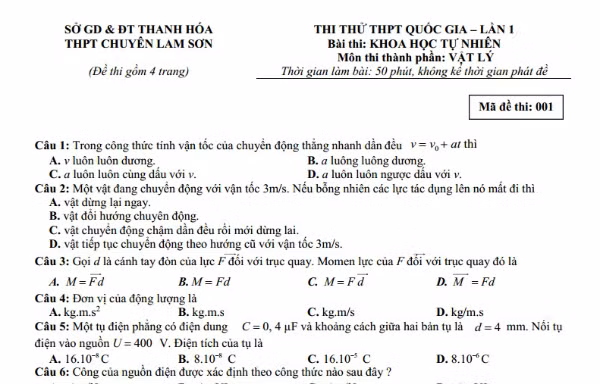 Bí quyết làm bài thi Vật lý THPT quốc gia 2019 đạt kết quả cao