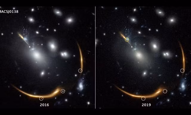 Kính thiên văn Hubble đã ghi lại được vụ nổ siêu tân tinh vào năm 2016