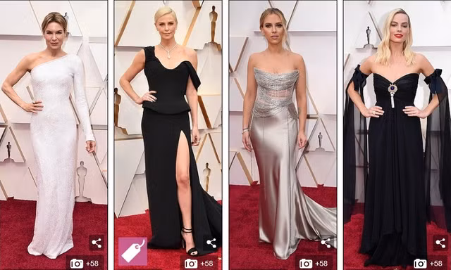 Dàn mỹ nhân Hollywood mặc gợi cảm táo bạo, đổ bộ thảm đỏ Oscar 2020
