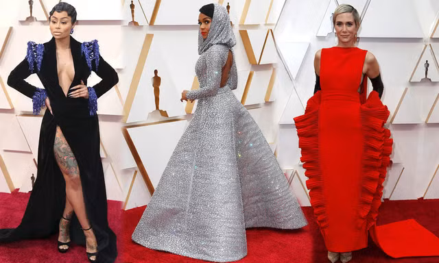 Vũ nữ thoát y Blac Chyna ‘hở bạo’ mặc xấu nhất thảm đỏ Oscar 2020