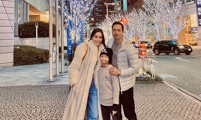 Hồ Ngọc Hà cùng Kim Lý và con trai du xuân Nhật Bản, Subeo gây bất ngờ
