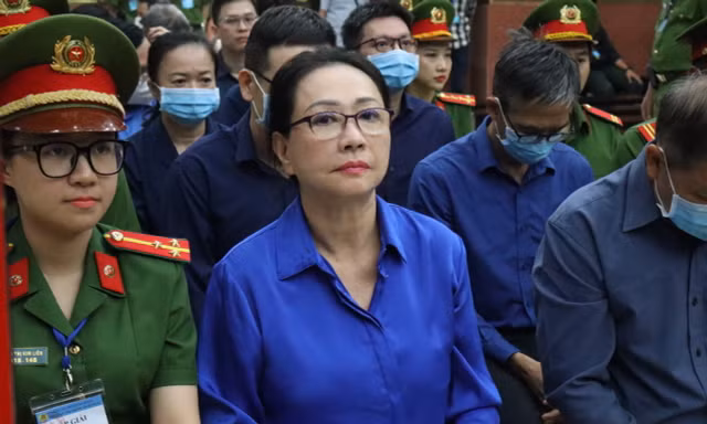 Bà Trương Mỹ Lan trong một phiên tòa. Ảnh: Tân Châu