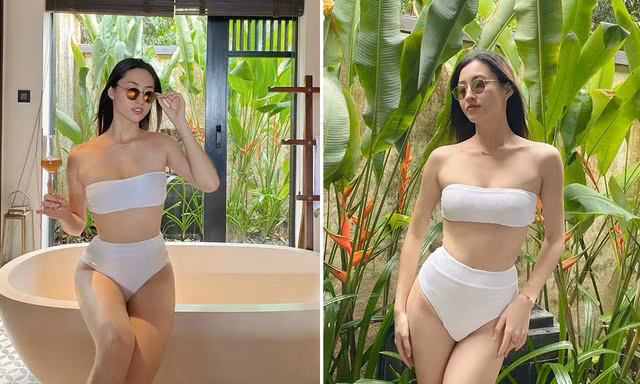 Lương Thuỳ Linh khoe body 'bỏng mắt' với bikini ở Nam Nghi - Phú Quốc