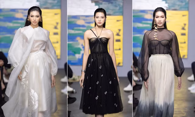 Hoa hậu Đỗ Thị Hà và hai Á hậu đọ thần thái kiêu sa 'một chín một mười' trên sàn catwalk