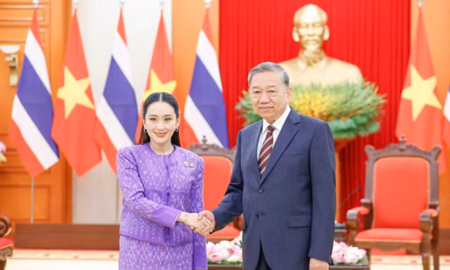 Thủ tướng Thái Lan hội kiến Tổng Bí thư Tô Lâm