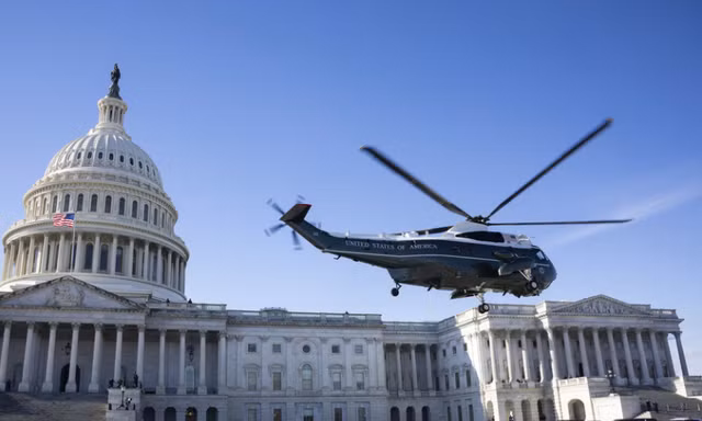 Cựu Tổng thống Mỹ Joe Biden rời Washington