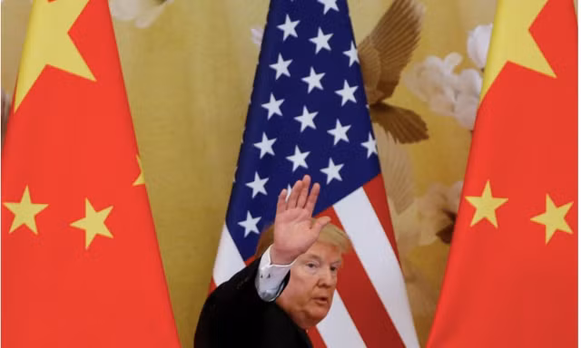 Ông Trump trong chuyến thăm TQ năm 2017. (Ảnh: Reuters)