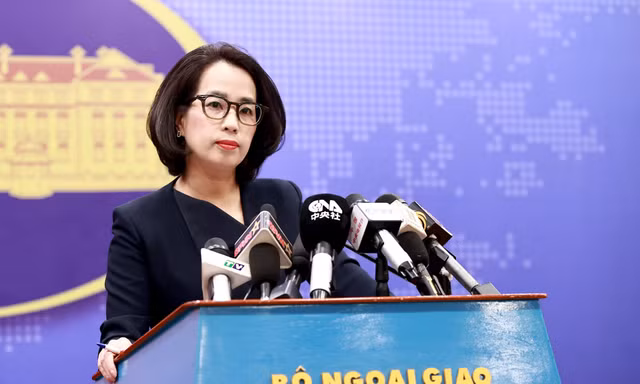 Người phát ngôn Bộ Ngoại giao Phạm Thu Hằng. (Ảnh: PH)