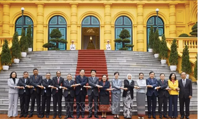 Chủ tịch nước Lương Cường tiếp đại sứ, đại biện các nước ASEAN và Timor-Leste