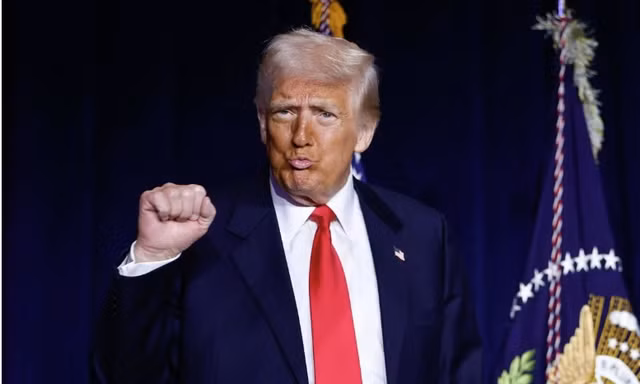 Tổng thống Mỹ Donald Trump. ̣(Ảnh: AP)