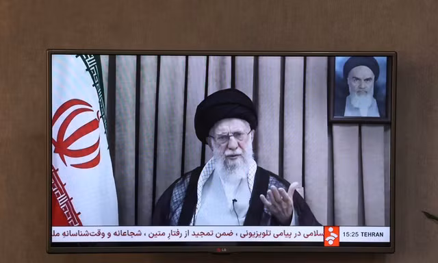 Đại giáo chủ Ali Khamenei trong một dịp phát biểu trên truyền hình. (Ảnh: Reuters)