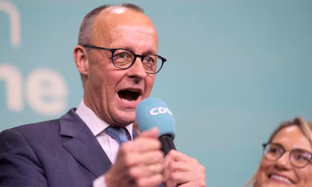 Friedrich Merz chiến thắng trong cuộc bầu cử ngày 23/2. (Ảnh: AP)