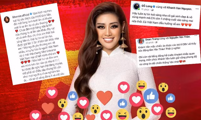 Võ Hoàng Yến và dàn sao Việt động viên khi Khánh Vân dừng ở top 21 Miss Universe