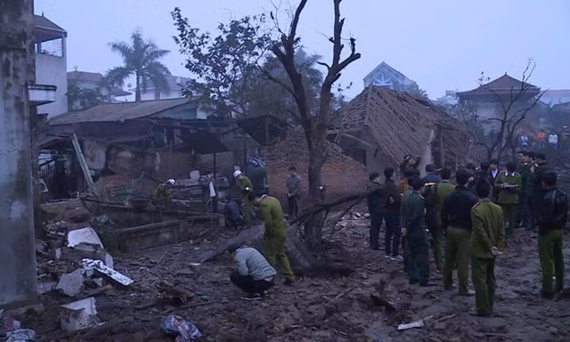 Khu vực xung quanh vụ nổ.