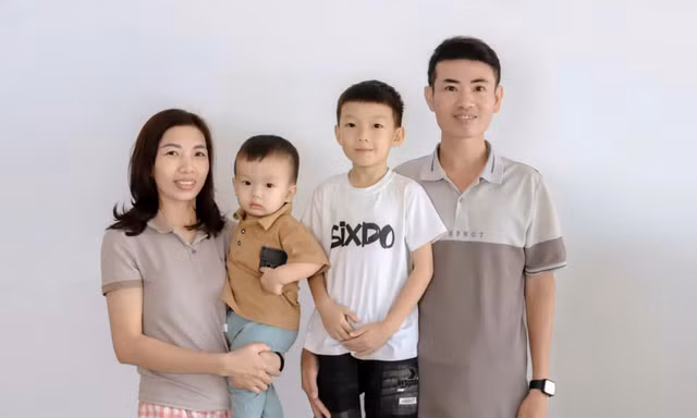Gia đình hạnh phúc của Đại úy Ngô Quang Huy