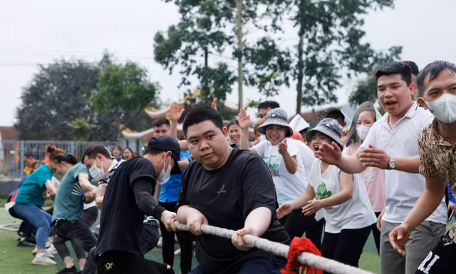 Tỉnh Đoàn Bắc Giang tổ chức nhiều hoạt động thể thao thu hút thanh niên công nhân trong doanh nghiệp nước ngoài tham gia Ảnh: Nguyễn Thắng 