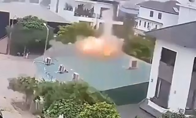 Nổ cục nóng điều hòa ở Vĩnh Phúc, 1 người đã tử vong