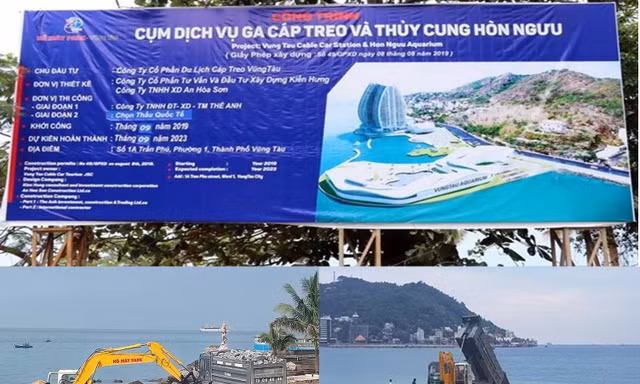 Tạm ngừng dự án lấp biển làm thủy cung ở TP Vũng Tàu