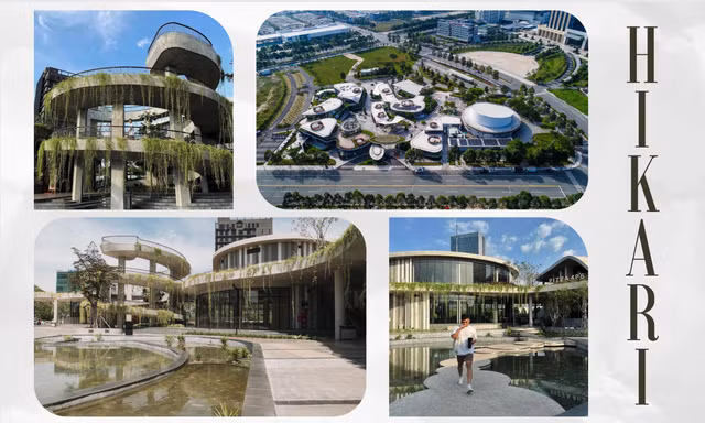 "Đẹp lạ" Bình Dương: Hikari Complex - kiến trúc độc đáo, điểm hẹn mới của Gen Z