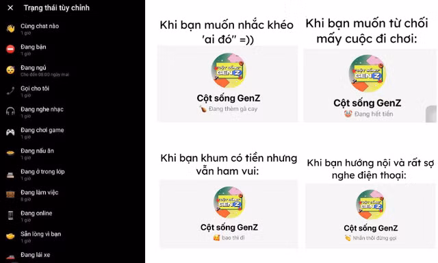 "Đang hoạt động" xưa rồi, Gen Z giờ "đang ăn", "đang ế" với tính năng mới của Messenger
