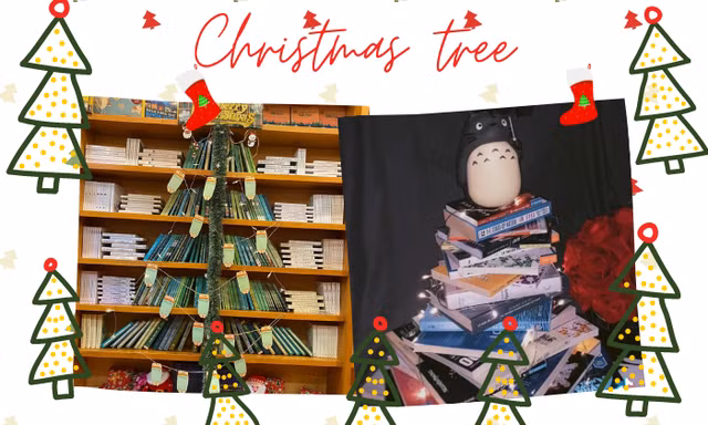 Cây thông Noel phiên bản "mọt sách": Vừa đẹp vừa tri thức, không bao giờ sợ héo!