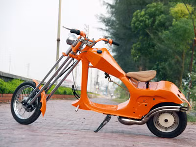 Vespa độ kiểu chopper tại Việt Nam