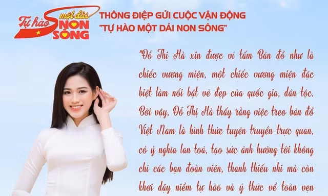 Hoa hậu Đỗ Thị Hà, Huỳnh Thị Thanh Thủy gửi thông điệp lan tỏa cuộc vận động 'Tự hào một dải non sông'