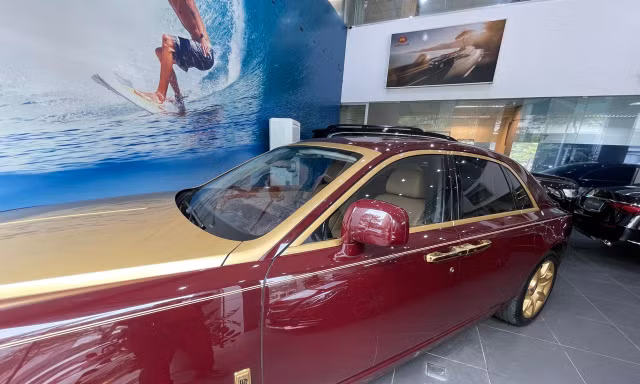 Lộ diện siêu xe Rolls-Royce dát vàng của ông Trịnh Văn Quyết trước giờ đấu giá 