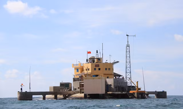 Đảo Đá Nam - Quần đảo Trường Sa. Ảnh: Trường Phong 