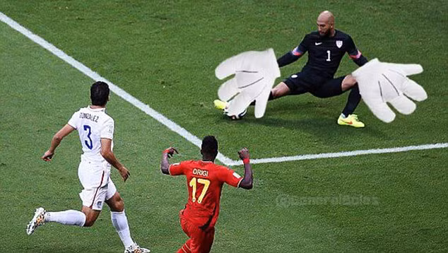 Ảnh chế siêu hài về kỷ lục của thủ thành Tim Howard