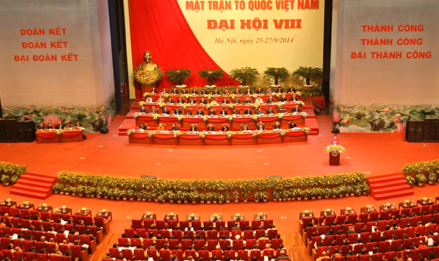  Đoàn Chủ tịch Đại hội. Ảnh: TTXVN