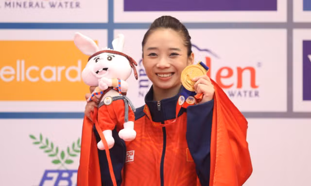  'Ngọc nữ' Dương Thuý Vi giành vàng SEA Games đúng sinh nhật tuổi 30 