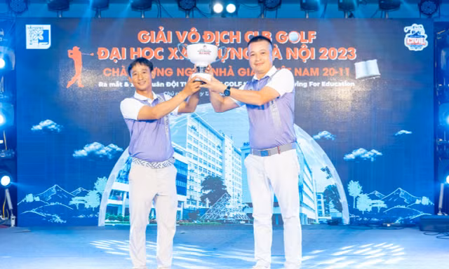 Hơn 200 golfer tranh tài tại giải vô địch CLB golf ĐH Xây dựng Hà Nội 2023 