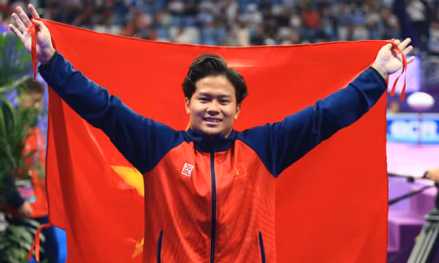 'Nam thần' Khánh Phong giành HCB lịch sử cho TDDC Việt Nam tại Asiad 