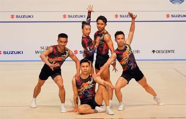 Đội tuyển aerobic Việt Nam đoạt HCV thế giới trước thềm SEA Games 32