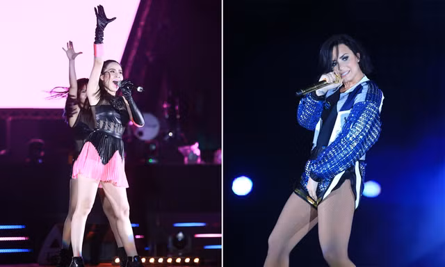 Lưu Hương Giang 'đọ' vẻ bốc lửa bên ca sĩ Mỹ Demi Lovato