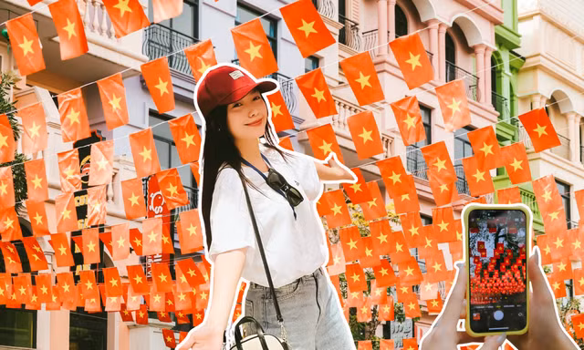 Hà Nội rực rỡ sắc cờ: Những điểm check-in "cháy máy" không thể bỏ lỡ mùa lễ 30/4