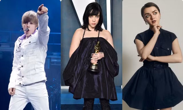 Ba ngôi sao Justin Bieber, Billie Eilish, Maisie Williams từng suy sụp vì trầm cảm