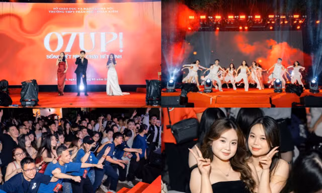 Lễ trưởng thành THPT Trần Phú - Hoàn Kiếm: 2K7 chụp Photobooth, "quẩy" cùng Wxrdie