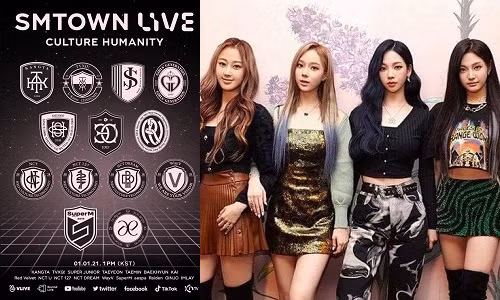 NÓNG: Tân binh aespa sẽ tham gia concert online mở màn năm mới 2021 của nhà SM