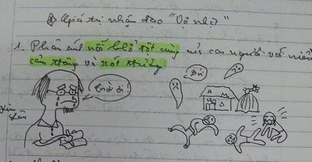 Nam sinh vẽ cảnh cầu hôn của 'Vợ nhặt'